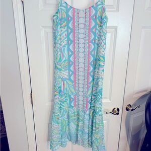 Lilly Pulitzer Winni Midi Dress Multi Maraca My World Maxi